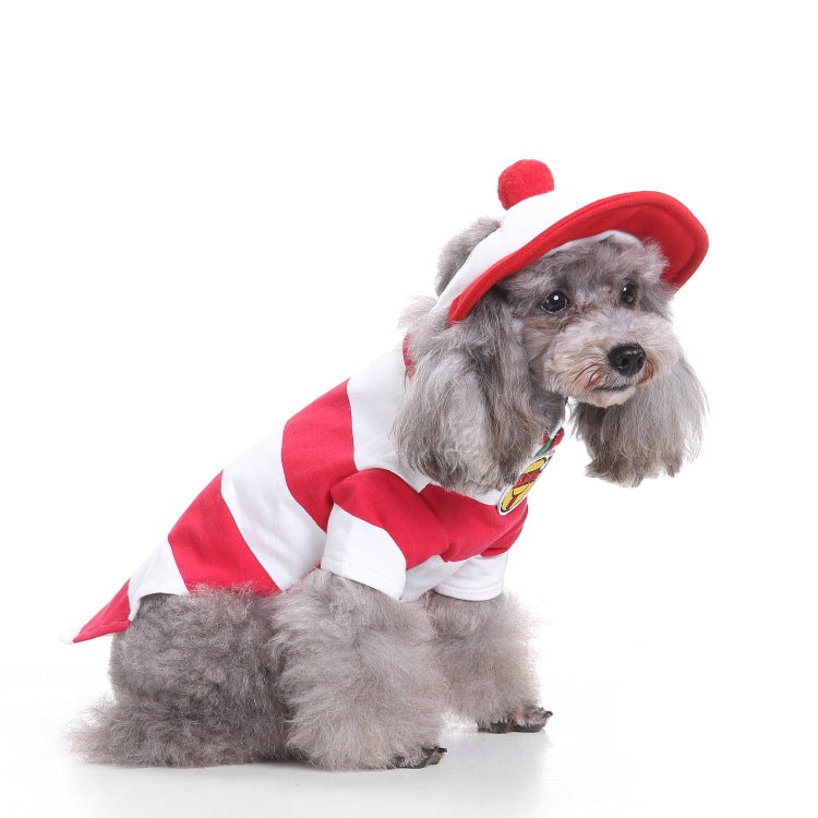 Santa Claus Dog Clothes Halloween Pet Clothes Pumpkin Dresses Wizarding Clothes
