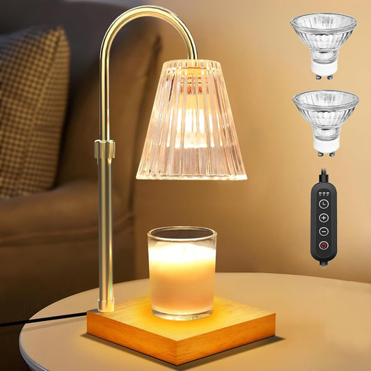 New adjustable timed wax melting lamp with dual purpose lighting function, simple and smokeless  aromatherapy  Candle Warmer Lamp